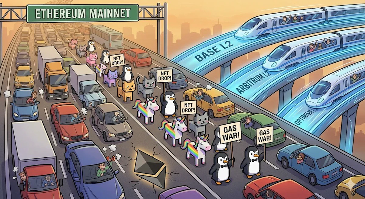 ethereum traffic - layer 2 blockchains